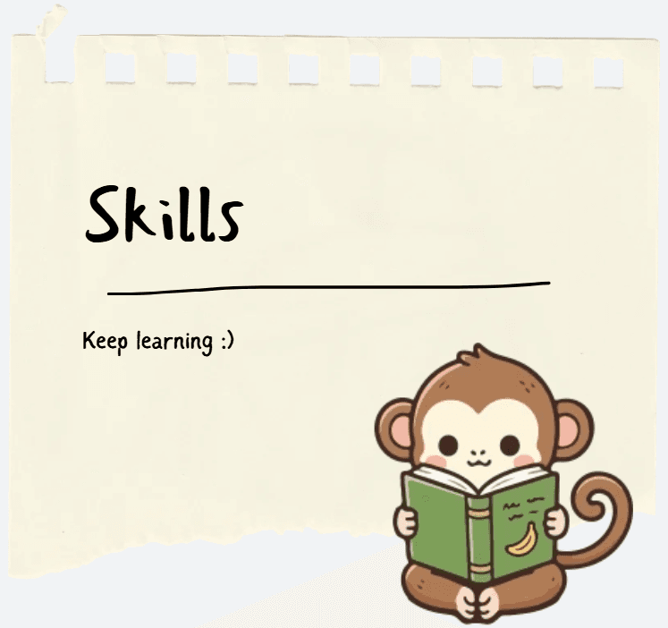 Monkey mascot for my developer skills